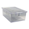 Storsystem Antimicrobial Slim Line Dbl Depth 6" Tote Tray/Divider & Clr Lid Kit CE1952CL-AK0301-1